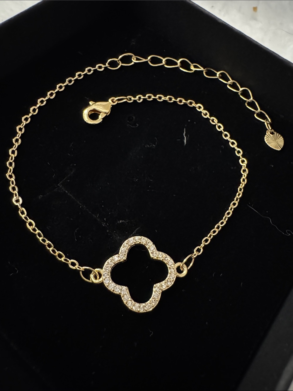 Gold Clover Pavé Bracelet - Women Jewelry